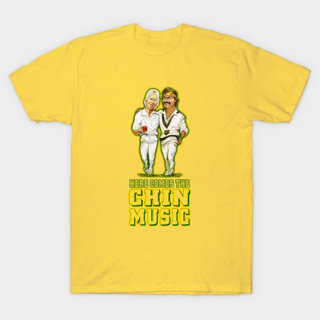 OG CRICKET - Lillee 'n Thommo - CHIN MUSIC T-Shirt by OG Ballers